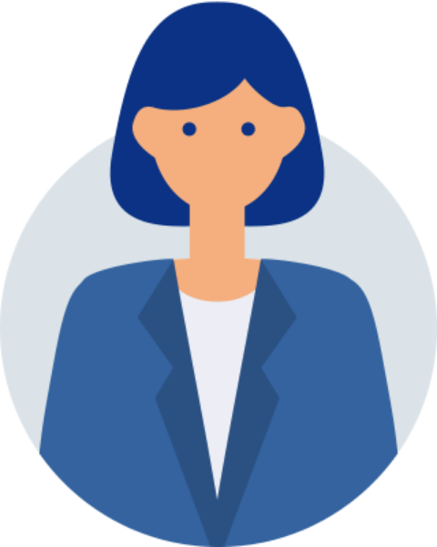 アバターイラスト：スーツの女性