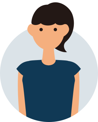 アバターイラスト：オフィスカジュアルの女性